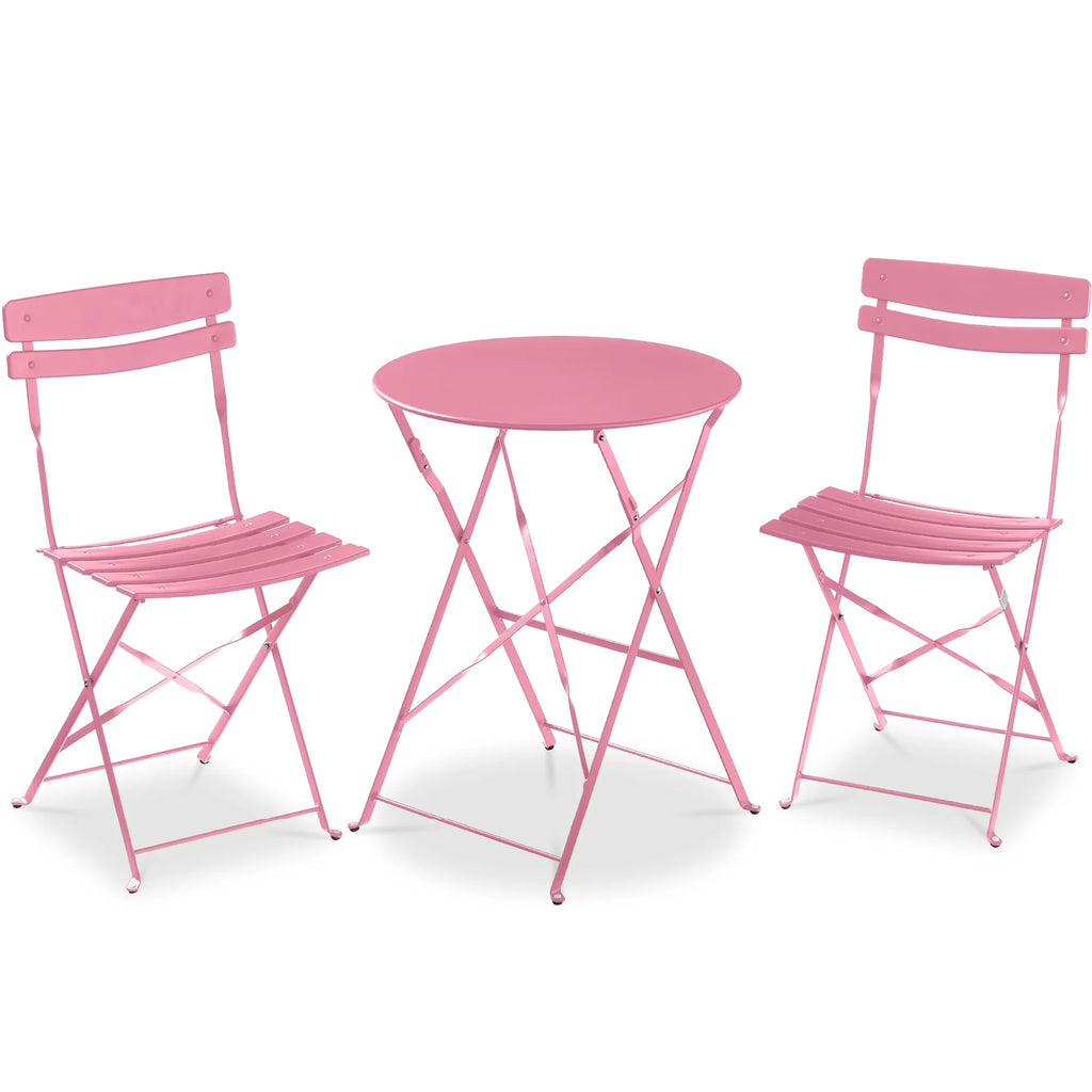 Best Choice Products 3-Piece Small Bistro Set, Folding Patio Furniture Set of 2 Chairs and Table - Black - image 109