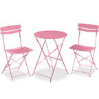 Best Choice Products 3-Piece Small Bistro Set, Folding Patio Furniture Set of 2 Chairs and Table - Black - image 109