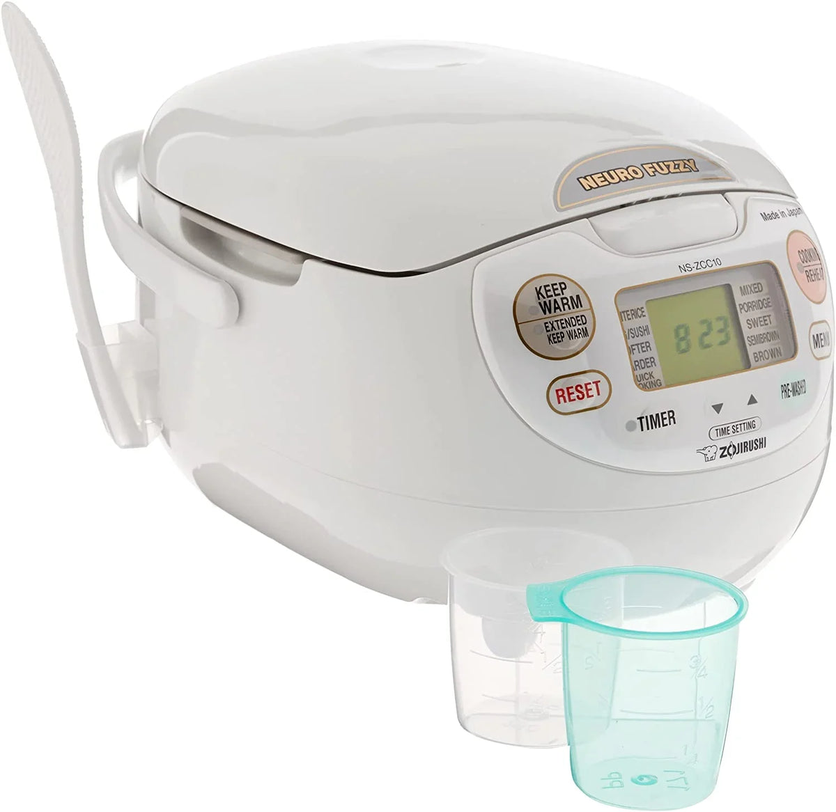 Zojirushi, Made in Japan Neuro Fuzzy Rice Cooker, 5.5-Cup, Premium White - image 2