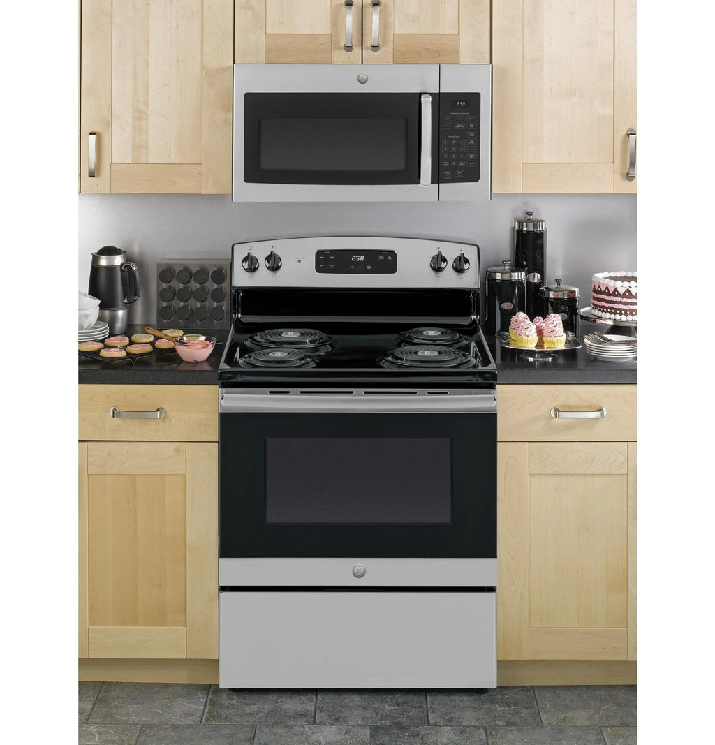 GE JVM3160RFSS 30 Over-the-Range Microwave Oven with 1.6 cu. ft. Capacity 2-Speed 300 CFM Venting in Stainless Steel - image 6