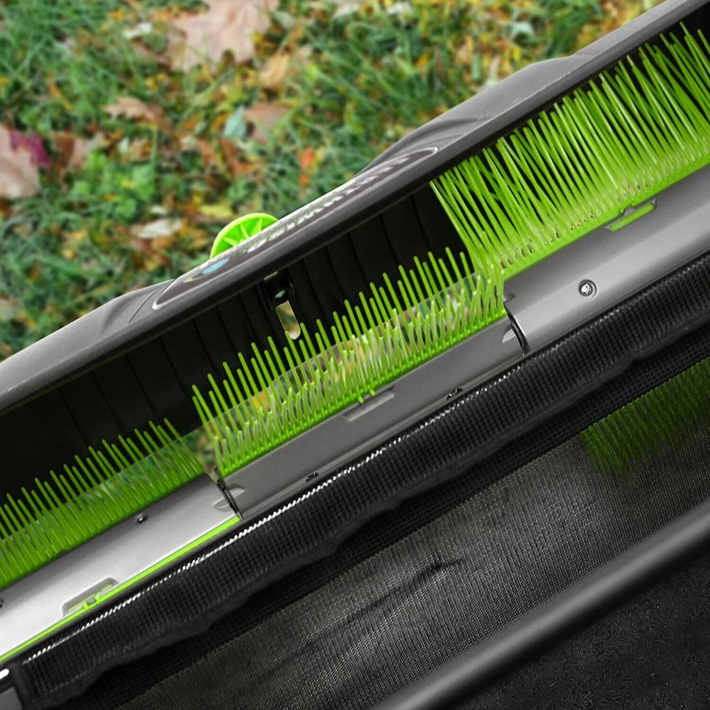 Best 21-Inch Large Push Lawn Grass Sweeper With 26 Gal Hopper Bag - image 4