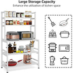 5-Tier Kitchen Baker's Rack with Storage - Microwave Oven Cart - image 11