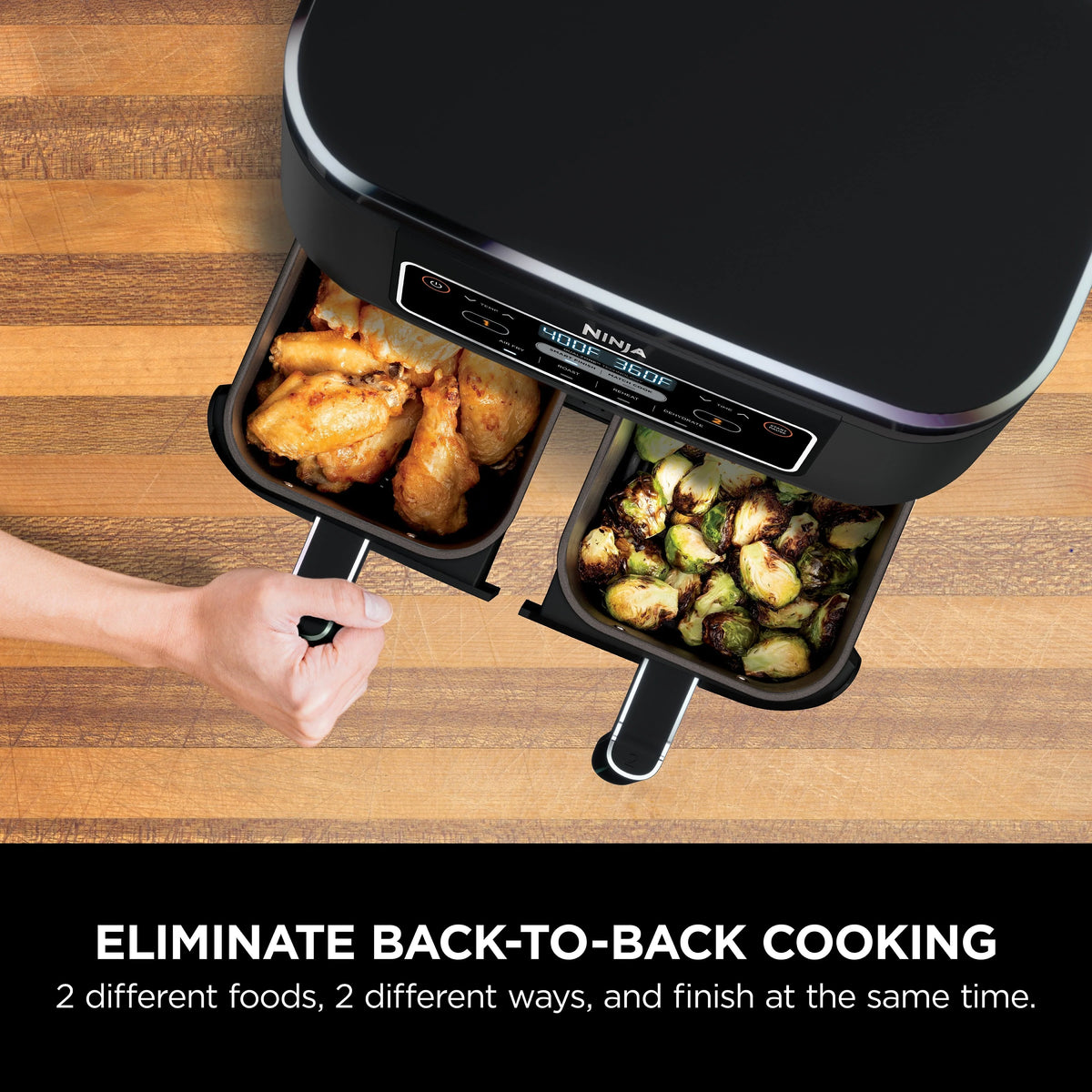 Ninja® Foodi® 4-in-1, 8-qt., 2-Basket Air Fryer with DualZone™ Technology - image 3