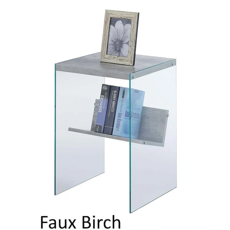 SoHo Glass End Table with Shelf by Convenience Concepts - image 22