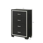 Pedro 6-Piece Black Velvet Upholstered Bedroom Collection - image 13