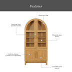 Better Homes & Gardens Juliet Kitchen Rounded Arch Cabinet, Rich Black - image 27