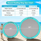 Round Floating Ring Hammock - Heavy Duty Inflatable Raft - image 63