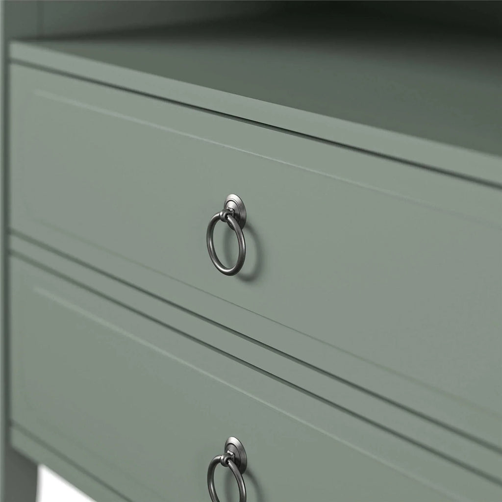 Drawer Nightstand, Green - image 6