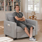 Sofa Bed Chair 3 in 1 Convertible Pullout Single Sleeper Chair Bed Spacious Multifunctional Sofa - image 39