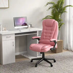HOMCOM High Back Massage Office Chair with 6 Vibration Points and Heated Recline - PU Leather Computer Chair - image 2