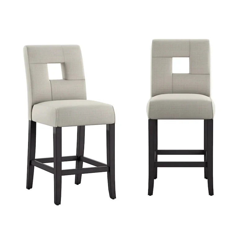 Brda Keyhole Counter Height High Back Stools - Set of 2 - image 8