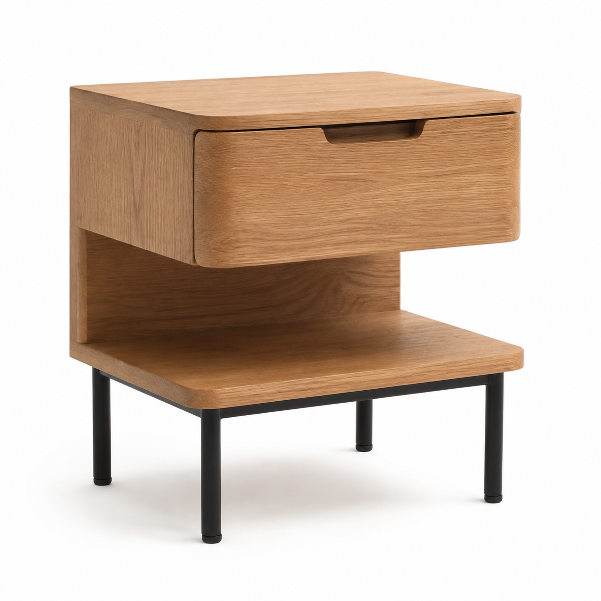 LedgeNest Two-Level Nightstand