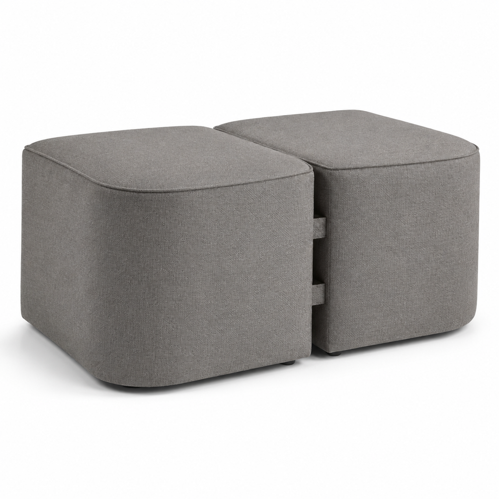 DriftBox Modular Pouf Pair