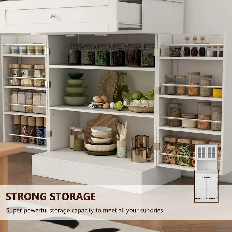 Spacious Kitchen Cabinet with Microwave Space - 30W x 69.3H - image 13