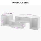 Modern Modular TV Stand with LED Lighting & Open Storage - image 21