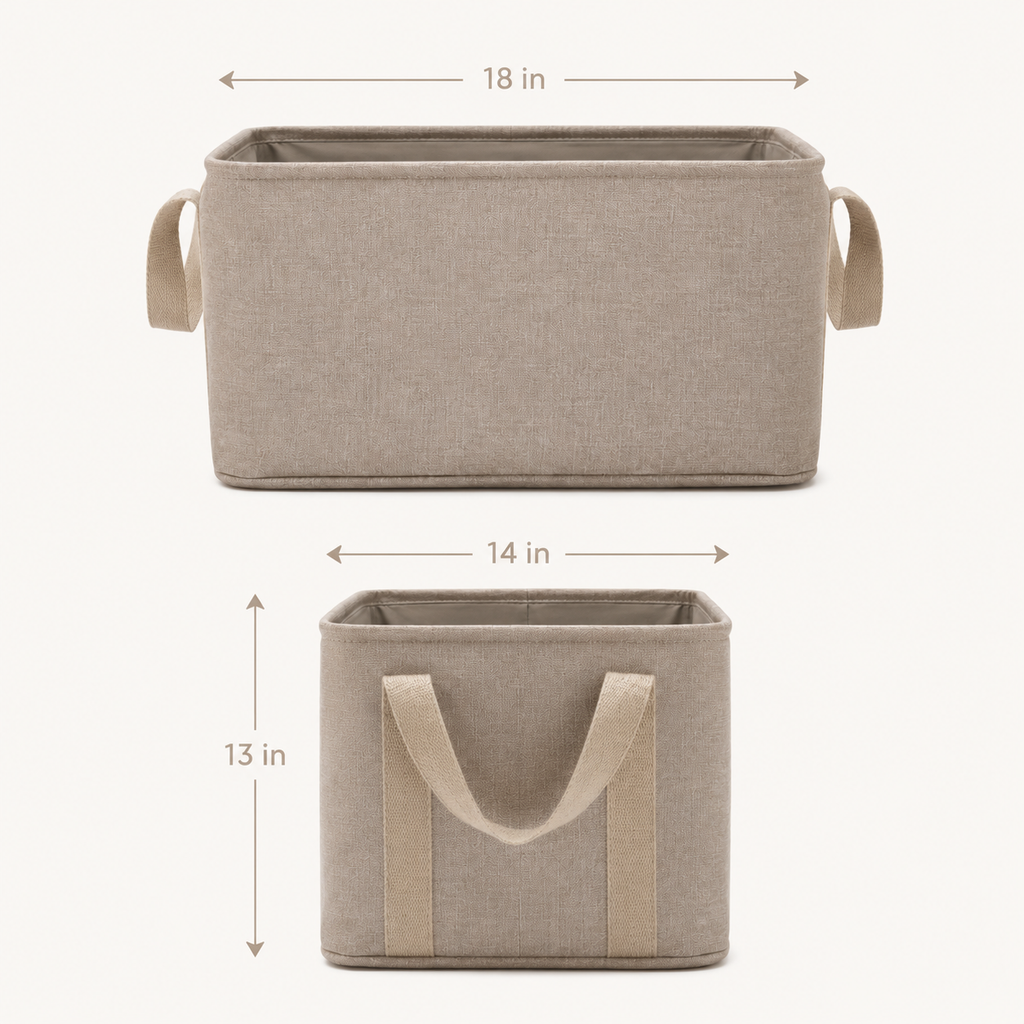 CloudKeep Foldable Blanket Storage Basket