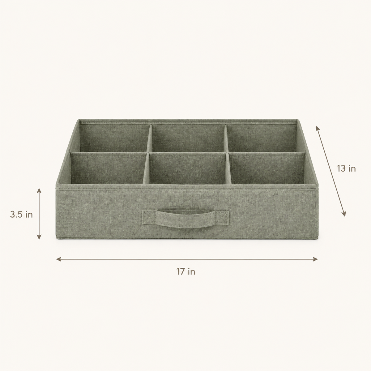 GridEase Adjustable Fabric Drawer Organizer