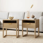 Nathan James Luke Wooden End Table with Storage Drawer and Open Cubby - image 11