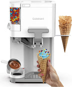 Cuisinart Soft Serve Ice Cream Machine- Mix It In Ice Cream Maker for Frozen Yogurt, Sorbet, Gelato, Drinks 1.5 Quart, White, ICE-48 - image 5