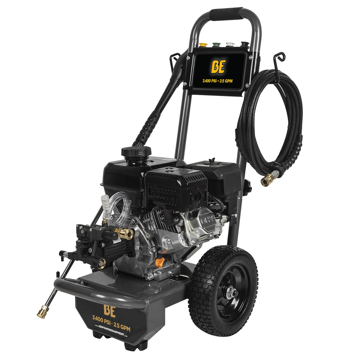 BE Power 3,400 PSI 2.5 GPM, 223cc, Cold Water Gas Pressure Washer - image 1