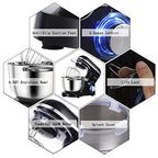 Aucma Stand Mixer, 6.5-QT 660W 6-Speed Tilt-Head Food Mixer, Kitchen Electric Mixer - image 6