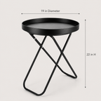 HaloFold Round Tray Table