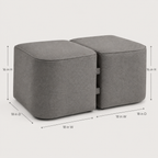 DriftBox Modular Pouf Pair