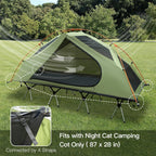 Night Cat Camping Cot Tent - Waterproof 1-Person Off-Ground Combo Cot Bed for Adults Portable Easy Set-up Tent - image 4
