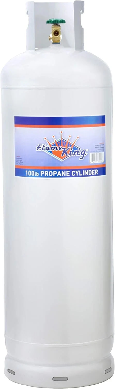 100Lb Steel Propane Tank Cylinder with Pol Valve - valve108270_163892 - image 1