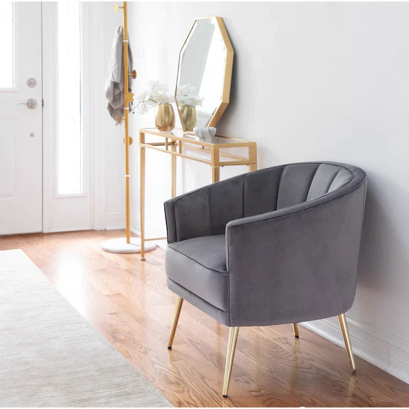 Randolf Velvet Accent Chair in Silver Orchid - image 28