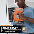 18V Brushless Cordless Nailer Combo Kit with Brad & Finish Nailers, Battery & Charger - image 4
