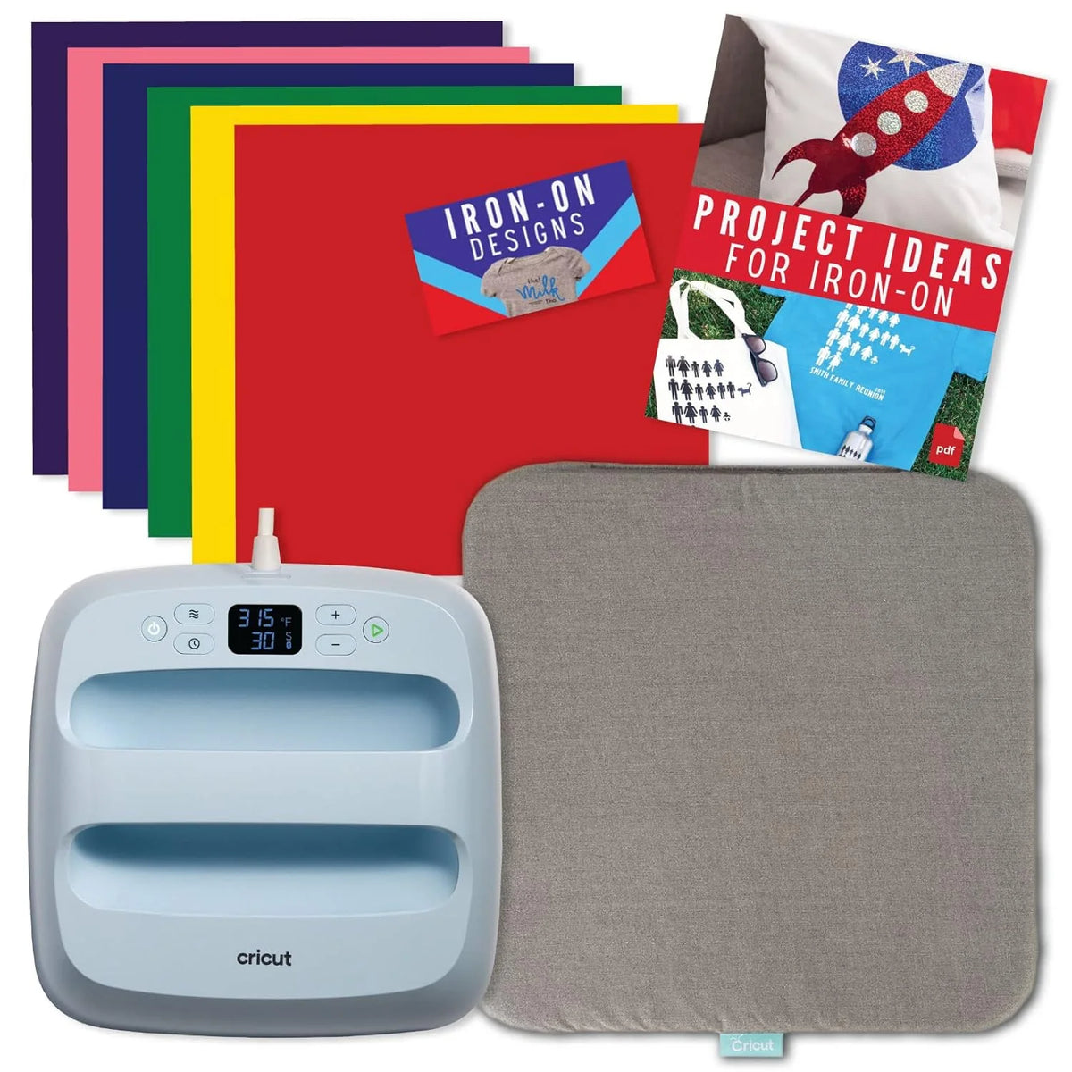 9x9 with Infusible Ink Sheets & Pens, Coasters and 20x16 Heat Mat Bundle - Beginner DIY Project Kit for Home Decor Projects and Custom Apparel, Iron Pressing - image 1