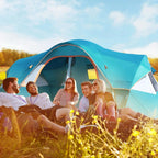 UNP Camping Tent 10-Person-Family Tents, Parties, Music Festival Tent, Big, Easy Up, 5 Large Mesh Windows, Double Layer, 2 Room, Waterproof, Weather Resistant, 18ft x 9ft x78in - image 18