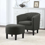 Convenience Concepts Roosevelt Accent Chair with Ottoman - Stylish Seating Solution - image 2