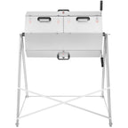 Premium 33 Gallon Steel Outdoor Compost Tumbler Bin With Dual-Chamber - image 10