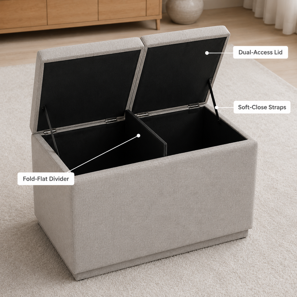 FoldHarbor Storage Ottoman