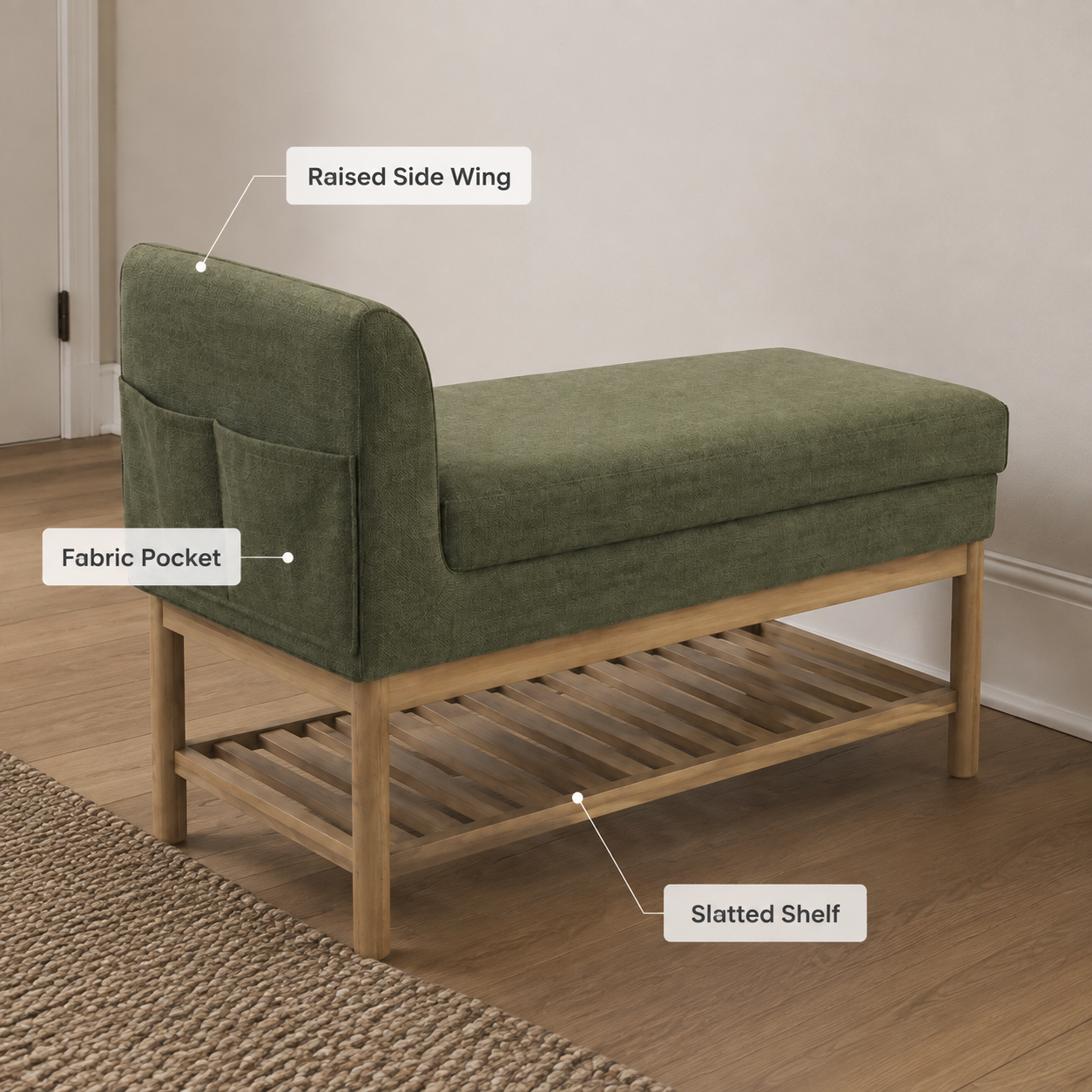 NookWing Shoe Bench