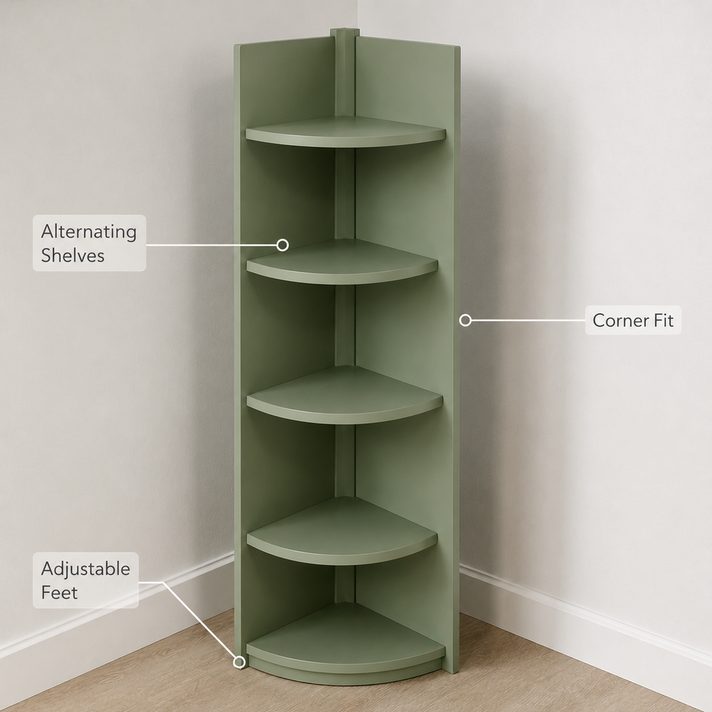 GridBloom Corner Display Stand
