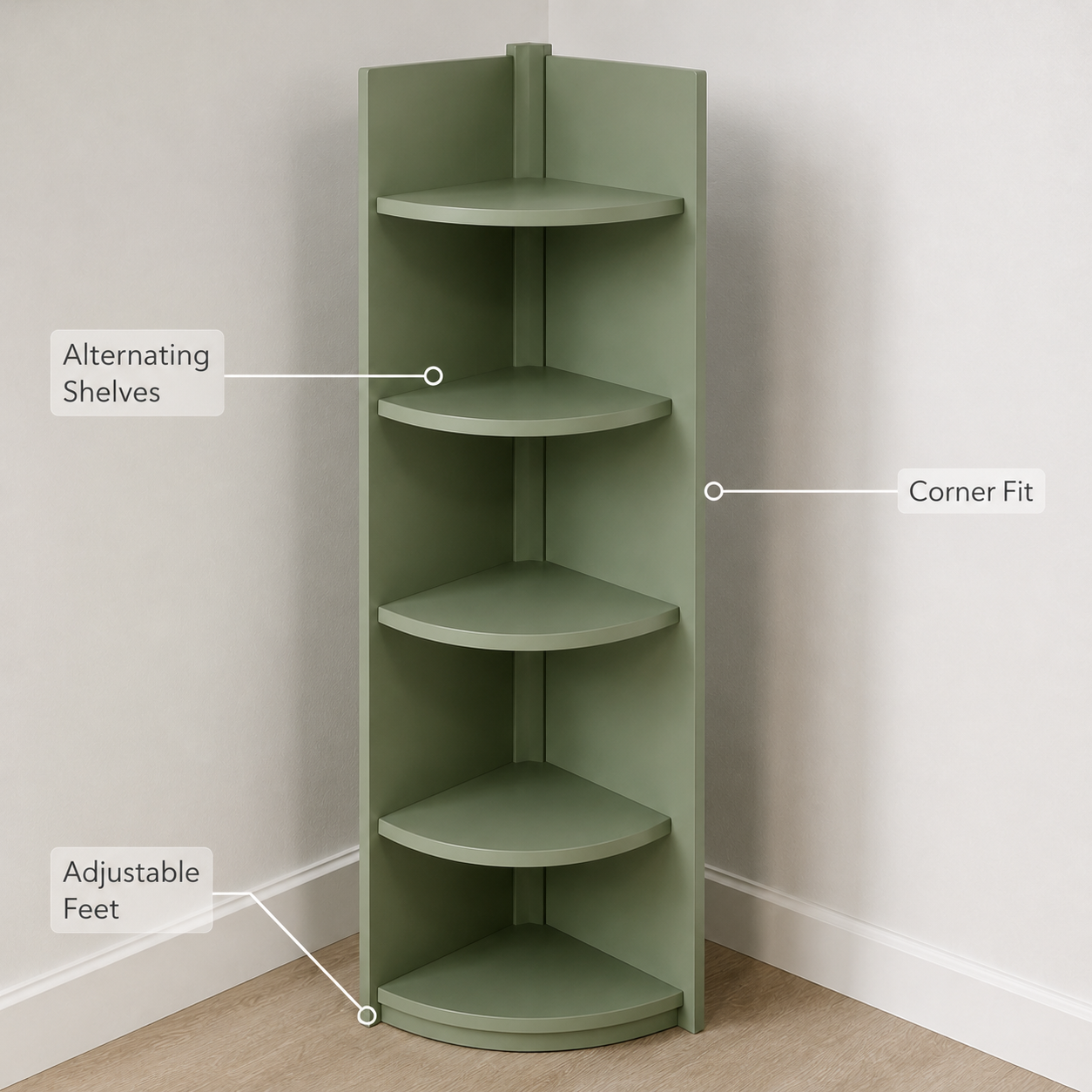 GridBloom Corner Display Stand