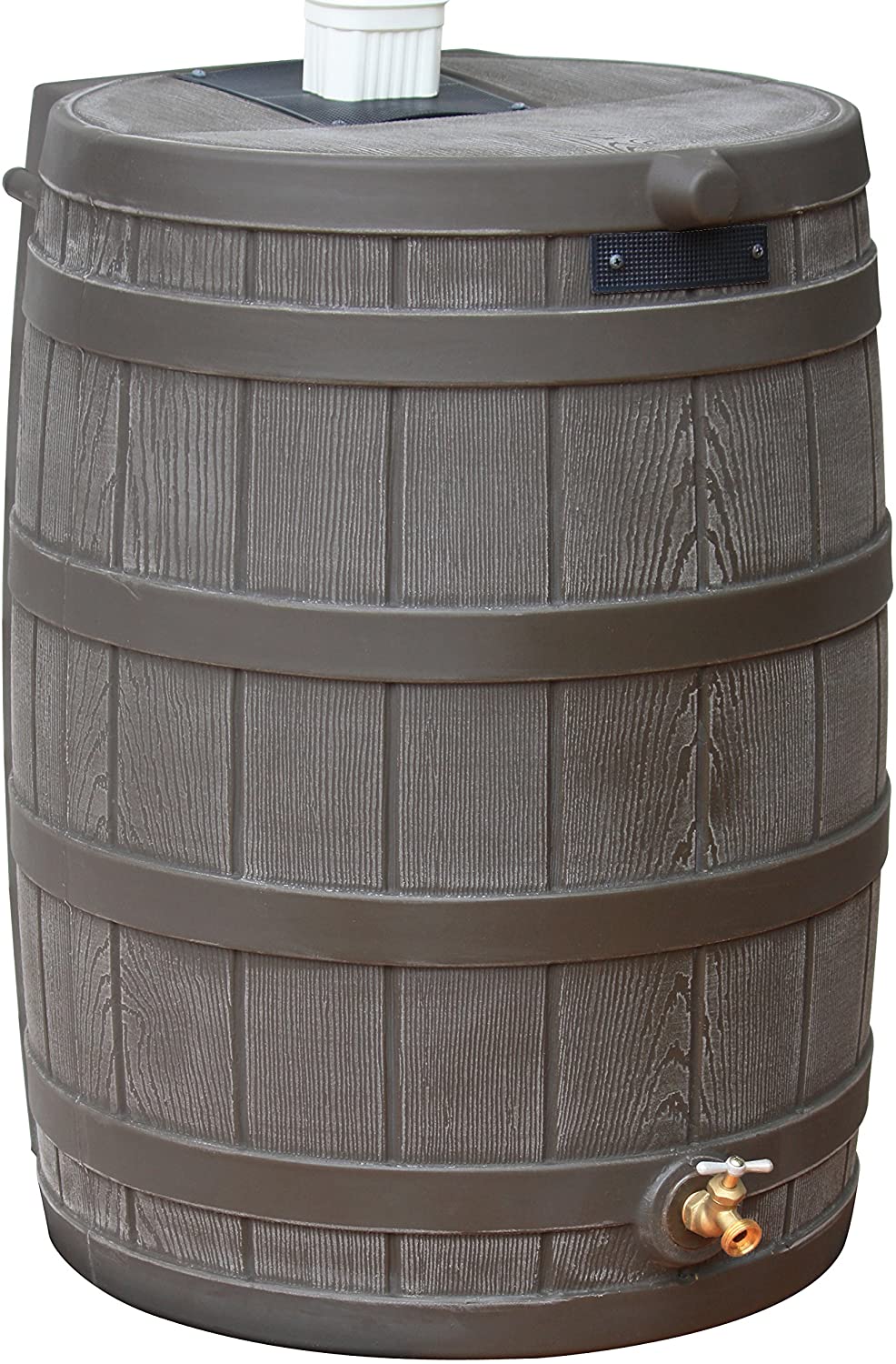 50-Gallon Outdoor Plastic Rain Barrel - image 2