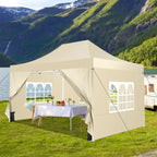 Hoteel 10x15 Heavy Duty Canopy Tent with 4 Sidewalls,Pop up Canopy for Parties Wedding,Commercial Easy up Gazebo with Roller Bag,UV 50+ &,Black - image 62