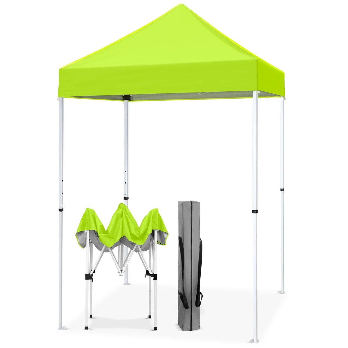 EAGLE PEAK 5x5 Pop up Canopy Tent Instant Outdoor Canopy Easy Set - up Straight Leg Folding Shelter（blue） - image 143