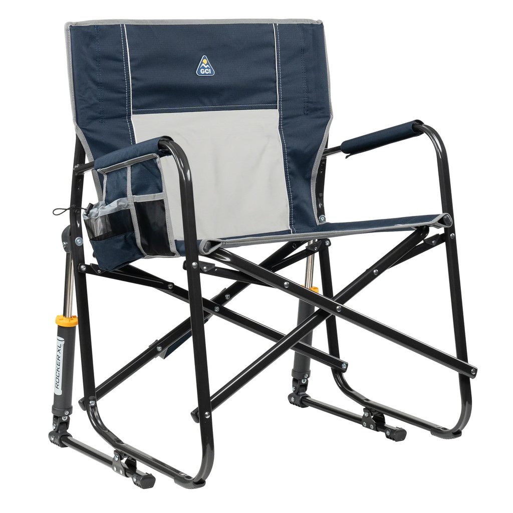 GCI Outdoor Freestyle Rocker XL Oversized Foldable Rocking Camp Chair, Pewter - image 28