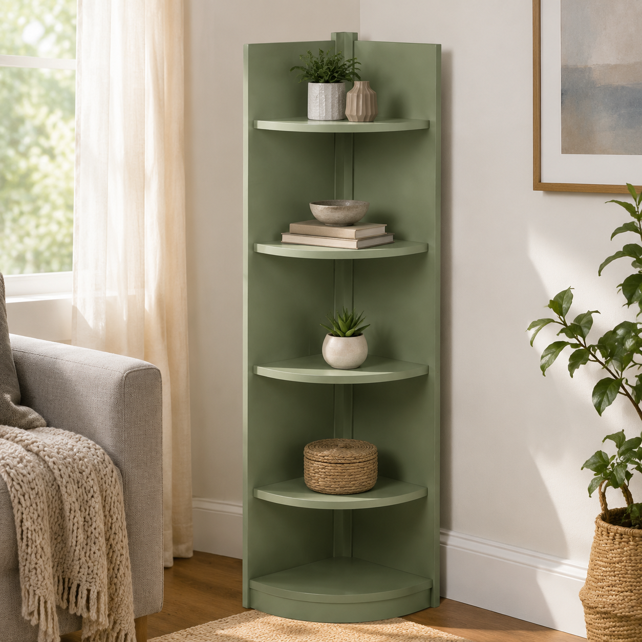 GridBloom Corner Display Stand