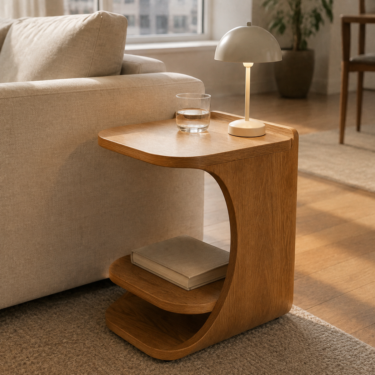 CoveArc Offset Side Table