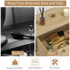 Modern Boho 3-Drawer Rattan Dresser - Stylish Chest of Drawers with Ample Storage for Your Bedroom - image 7