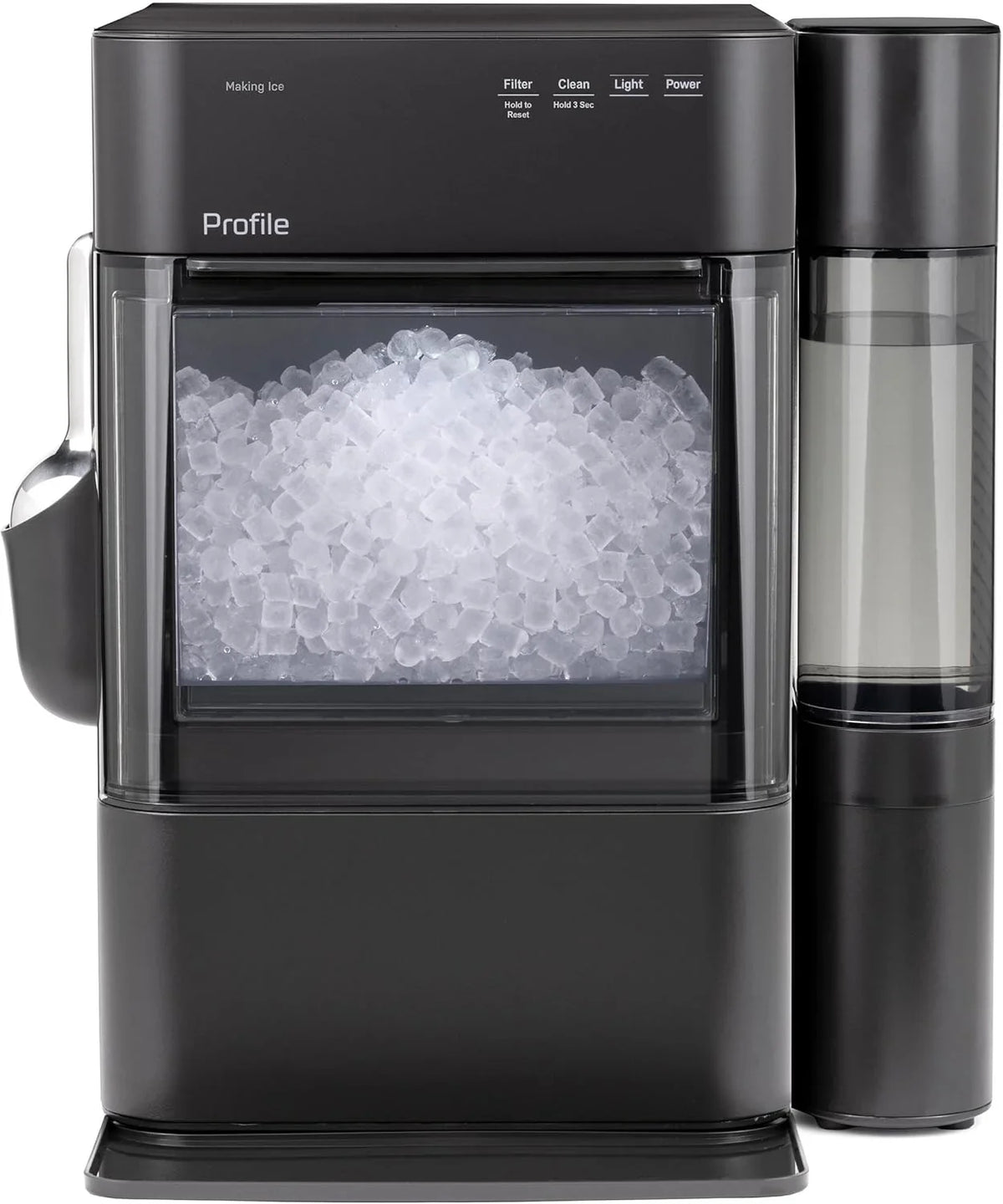GE Profile Opal 2.0 Ultra Nugget Ice Maker with Side Tank and Scale Inhibiting Filter, Scoop Included, 38 lbs in 24 Hours, Pellet Ice Machine with WiFi & Smart Connected, Stainless Steel - image 2