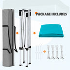 EAGLE PEAK 5x5 Pop up Canopy Tent Instant Outdoor Canopy Easy Set - up Straight Leg Folding Shelter（blue） - image 49