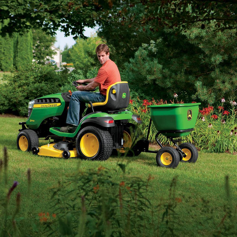 2025 175 lb Tow-Behind Broadcast Spreader, Rustproof Poly Hopper, Universal Fit - image 4