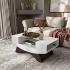 Angelic Contemporary Storage Coffee Table with Glass Insert by Furniture of America - image 8